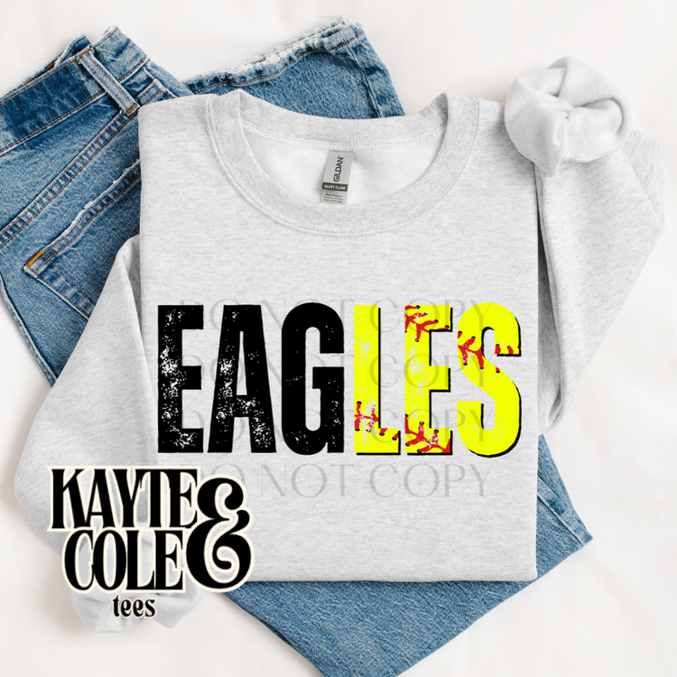 Eagles Softball - Half Ball Print