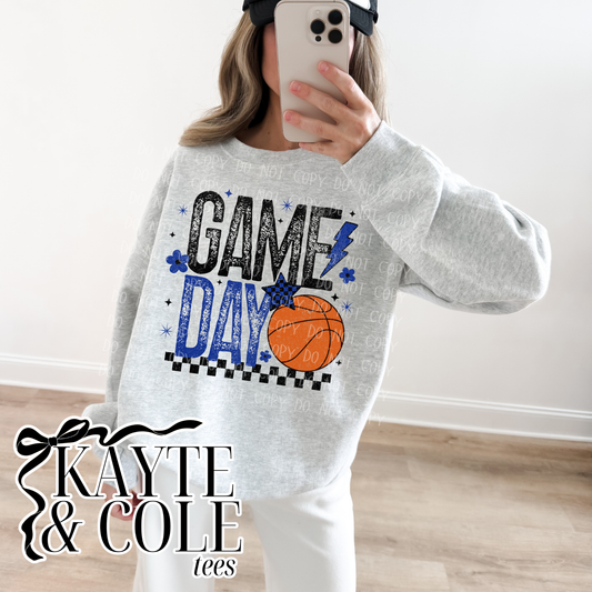 Game Day Retro Basketball {color customizable}