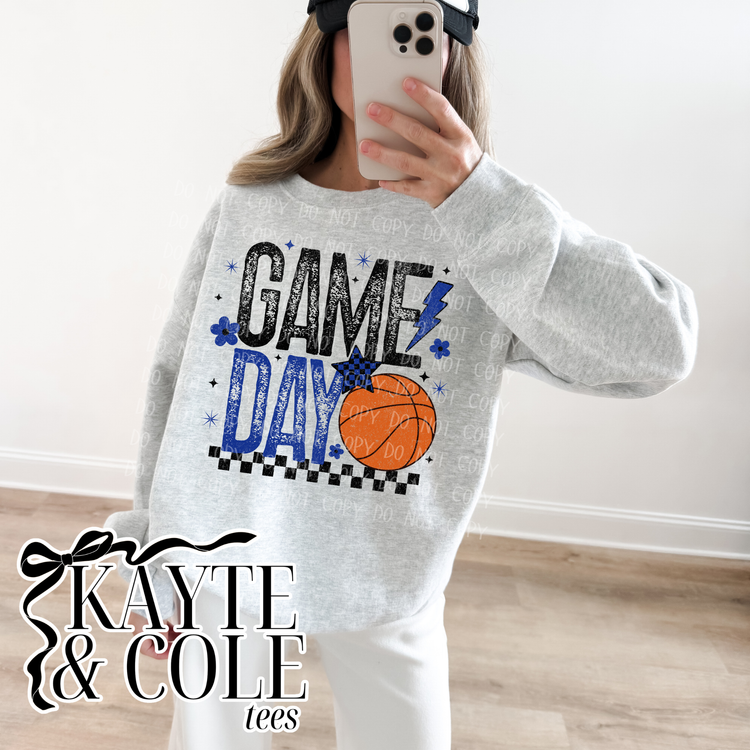 Game Day Retro Basketball {color customizable}