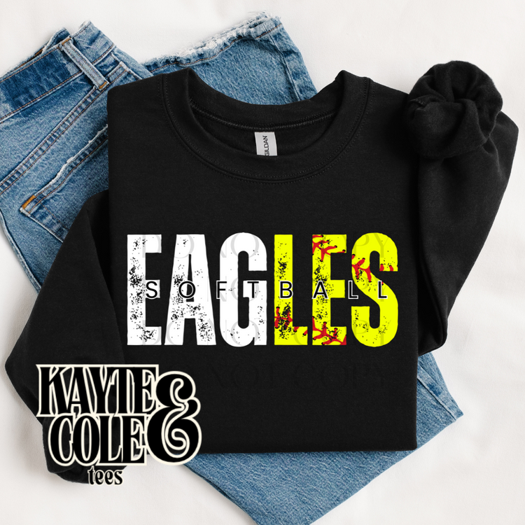 Eagles Softball - Half Ball Print