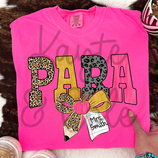 Para Cutesy Custom Tee