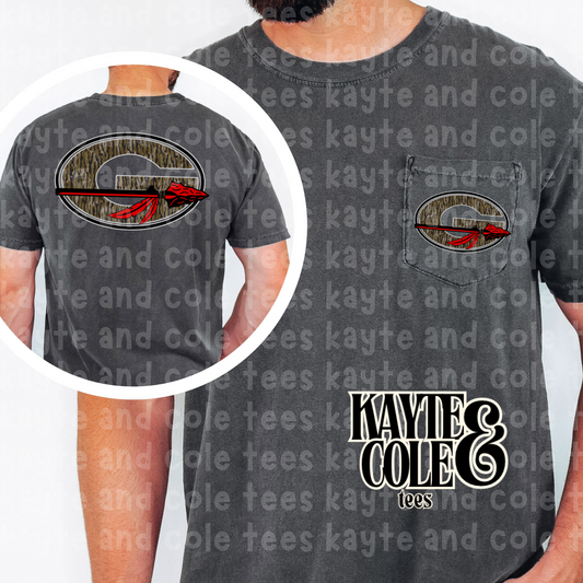 Camo G Front & Back Pocket Tee