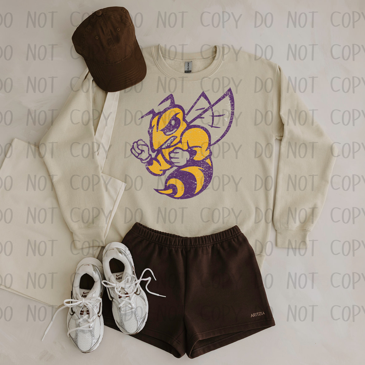 Simple Distressed Mascot Sand Sweatshirt