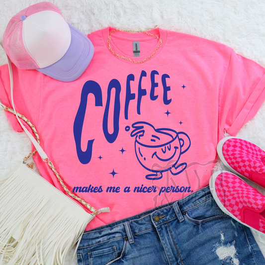 Coffee makes me nicer