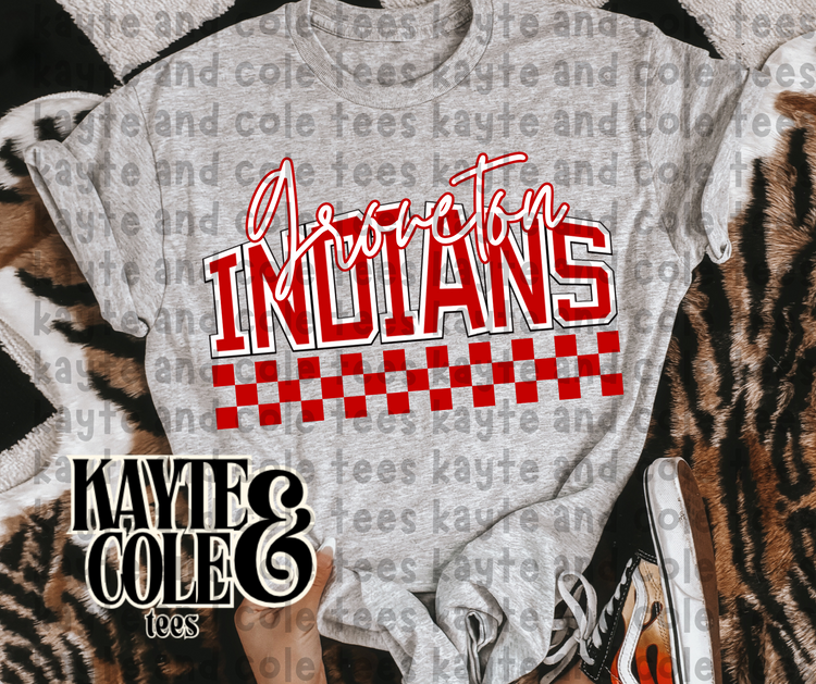 Checkered Mascot Tee {CUSTOMIZABLE}