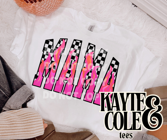 Mama Pink Flames