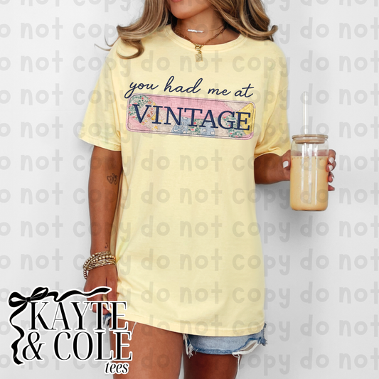 You Had Me At Vintage