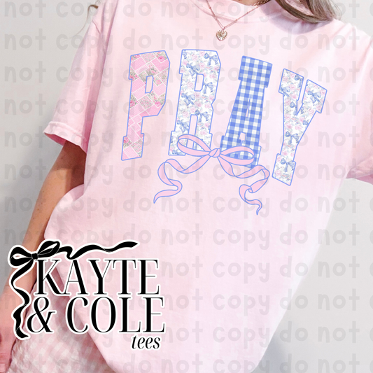 Pray {pink & blue}
