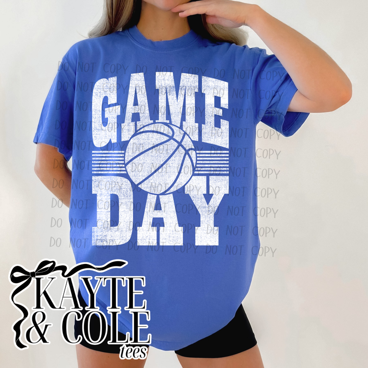 Game Day Basketball {color customizable}
