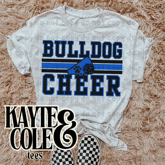 CUSTOM - Vintage Stripe Cheer Tee